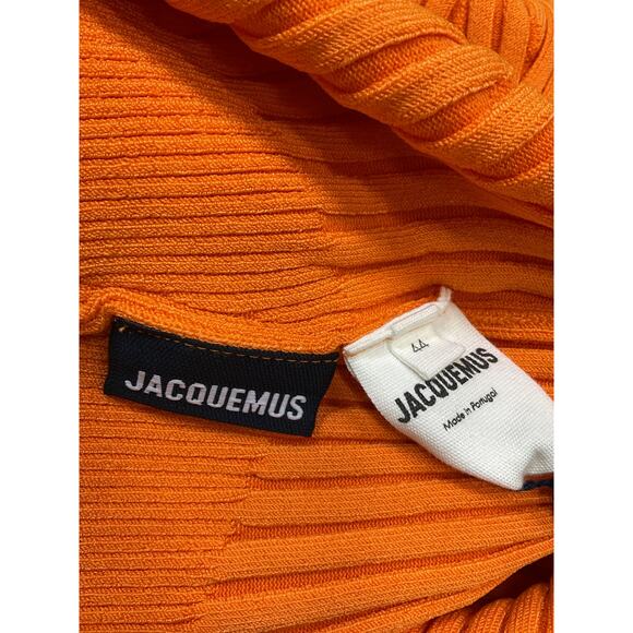 Jacquemus 'Pigolo' Orange Viscose Dress Size 44 - Picture 4 of 5